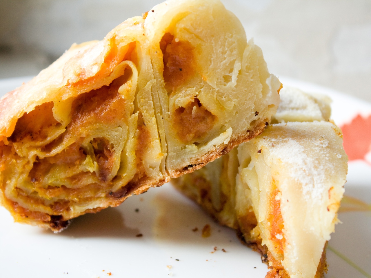 Pumpkin and Feta Turnover