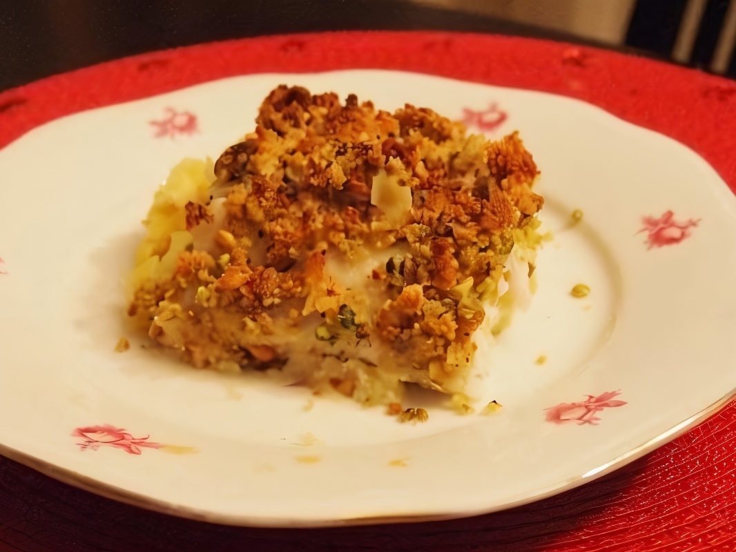 Baked Pike Perch with Pistachios and Citrus Potatoes – Russian recipe