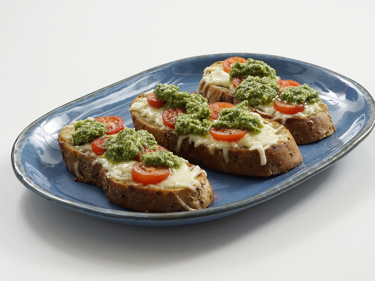 Hot Caprese Sandwiches with Homemade Pesto