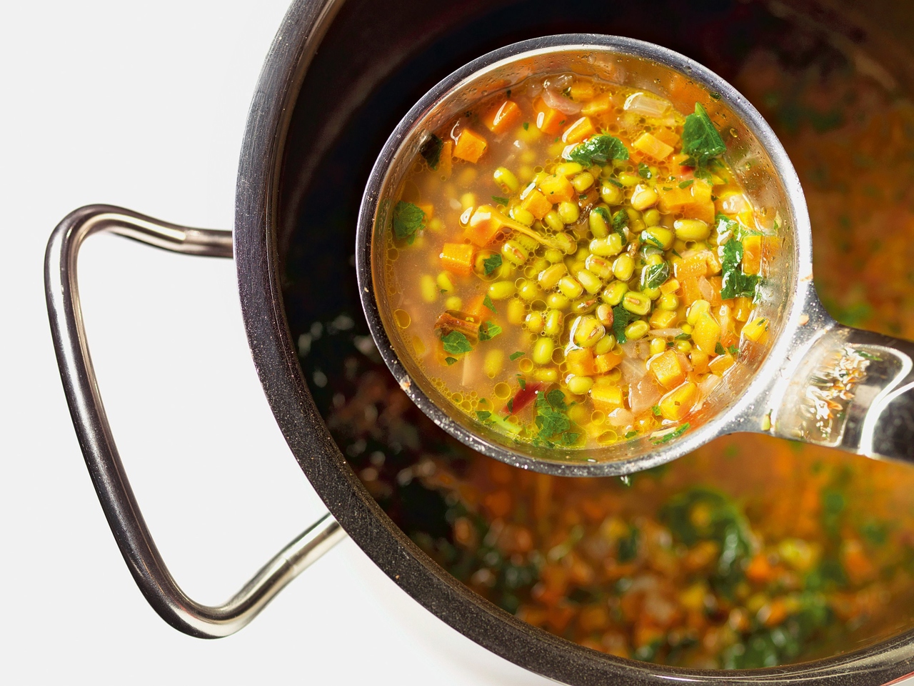 Mung Bean Soup with Mint