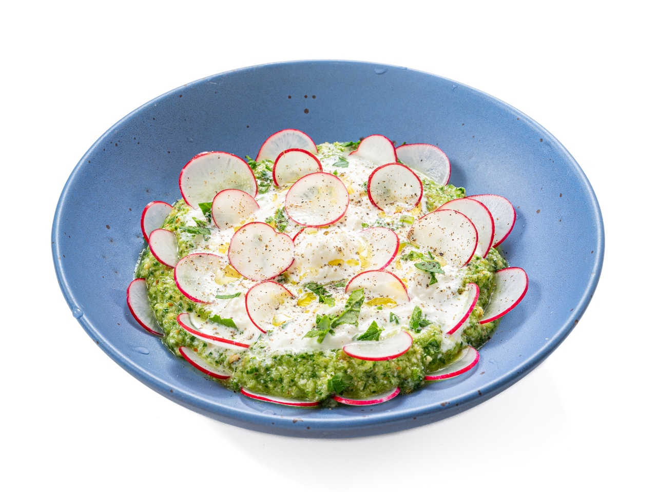 Radish with Stracciatella