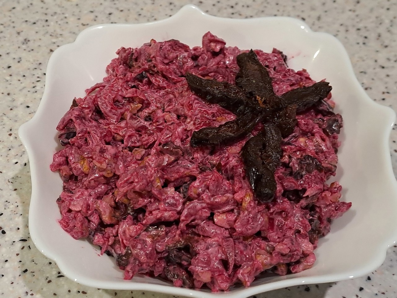Beetroot, Prune, and Walnut Salad