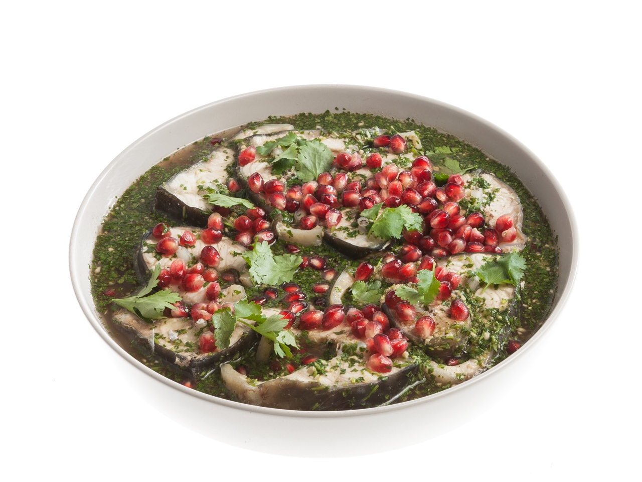 Sturgeon in Pomegranate Sauce