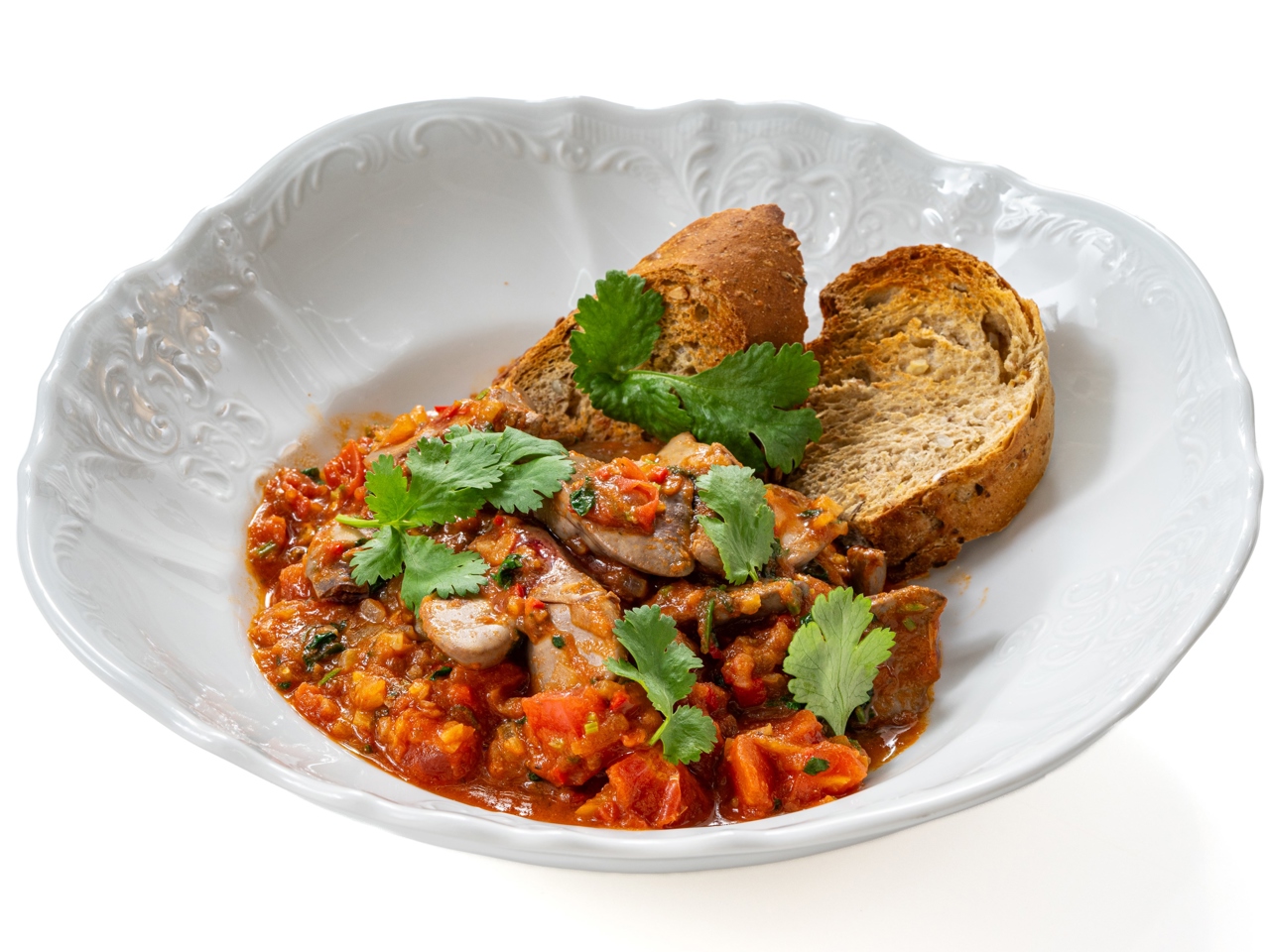 Chicken Liver with Tomatoes