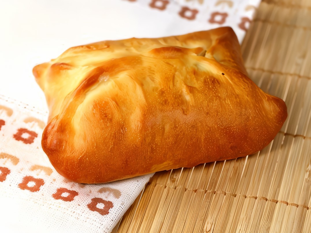 Bread with Cheese and Meat Filling