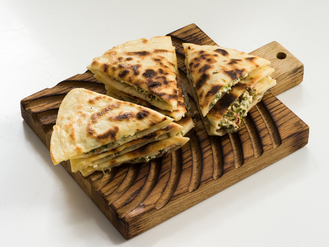 Flatbreads with Cottage Cheese and Herbs