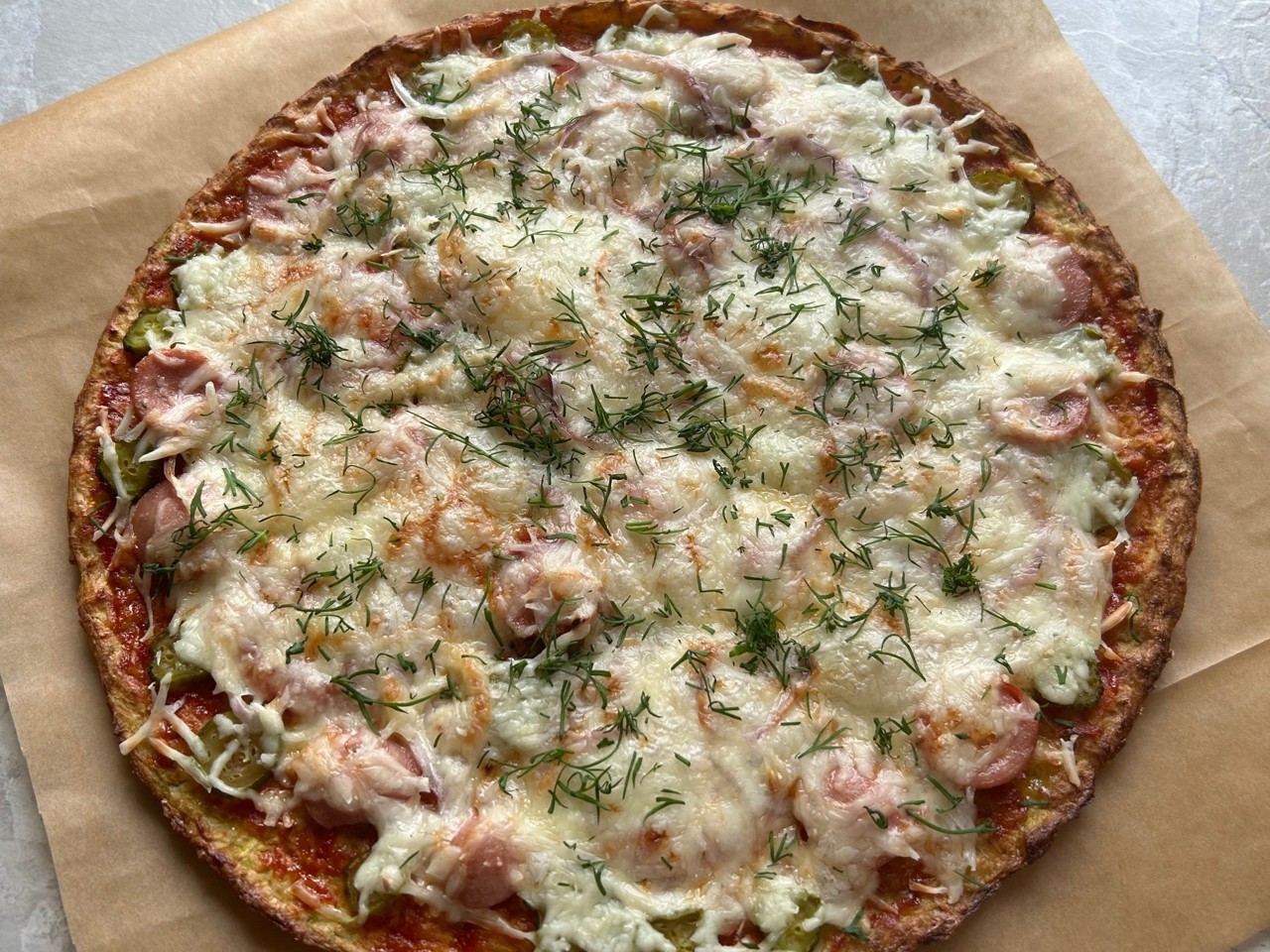 Zucchini Crust Pizza