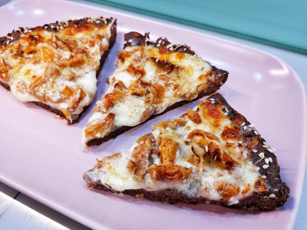 Open Keto Pie with Chanterelles