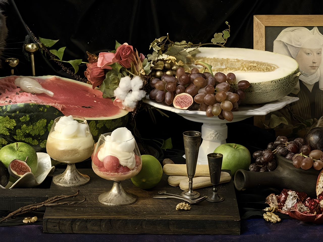 Fruit and Goat Cheese Dessert