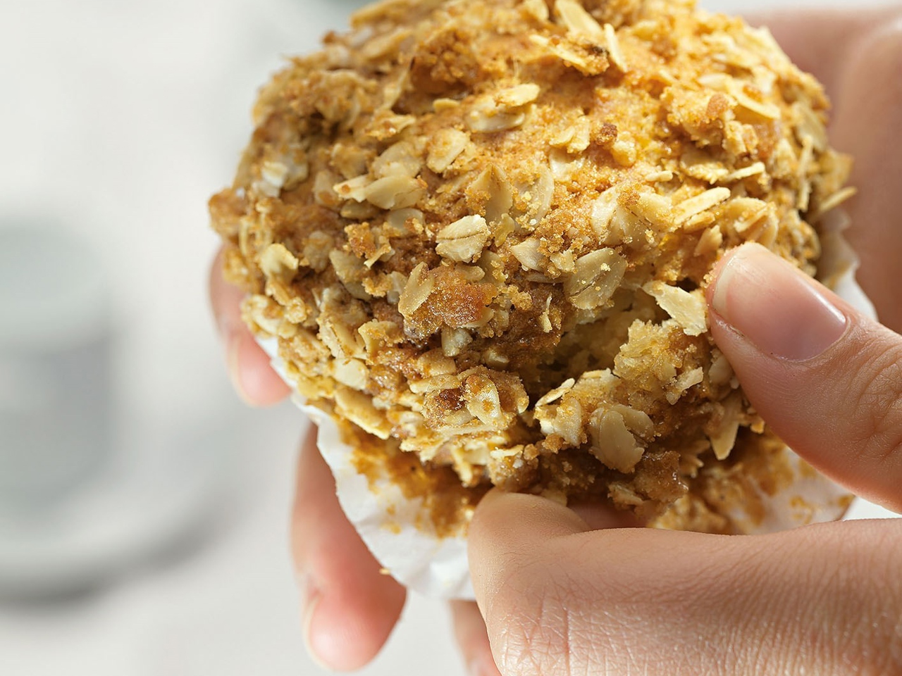 Apple, Spice, and Oat Muffins – French recipe