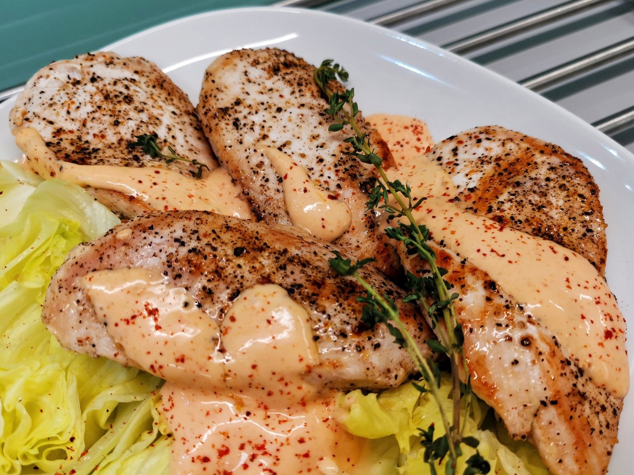Chicken Breast with Cocktail Sauce