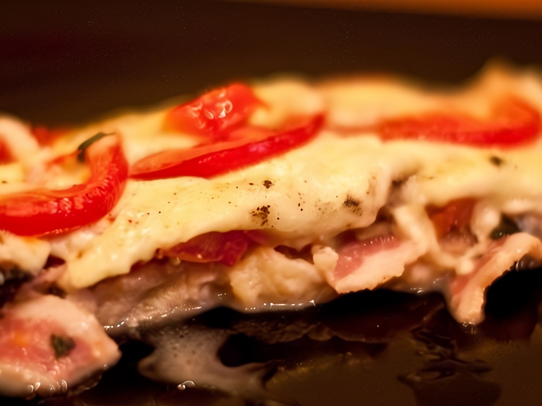 Bacon and Mozzarella Pie
