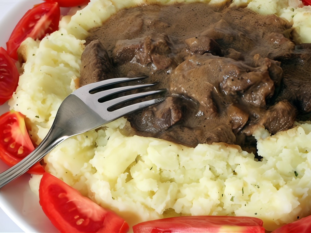 Braised Beef Rustic Style