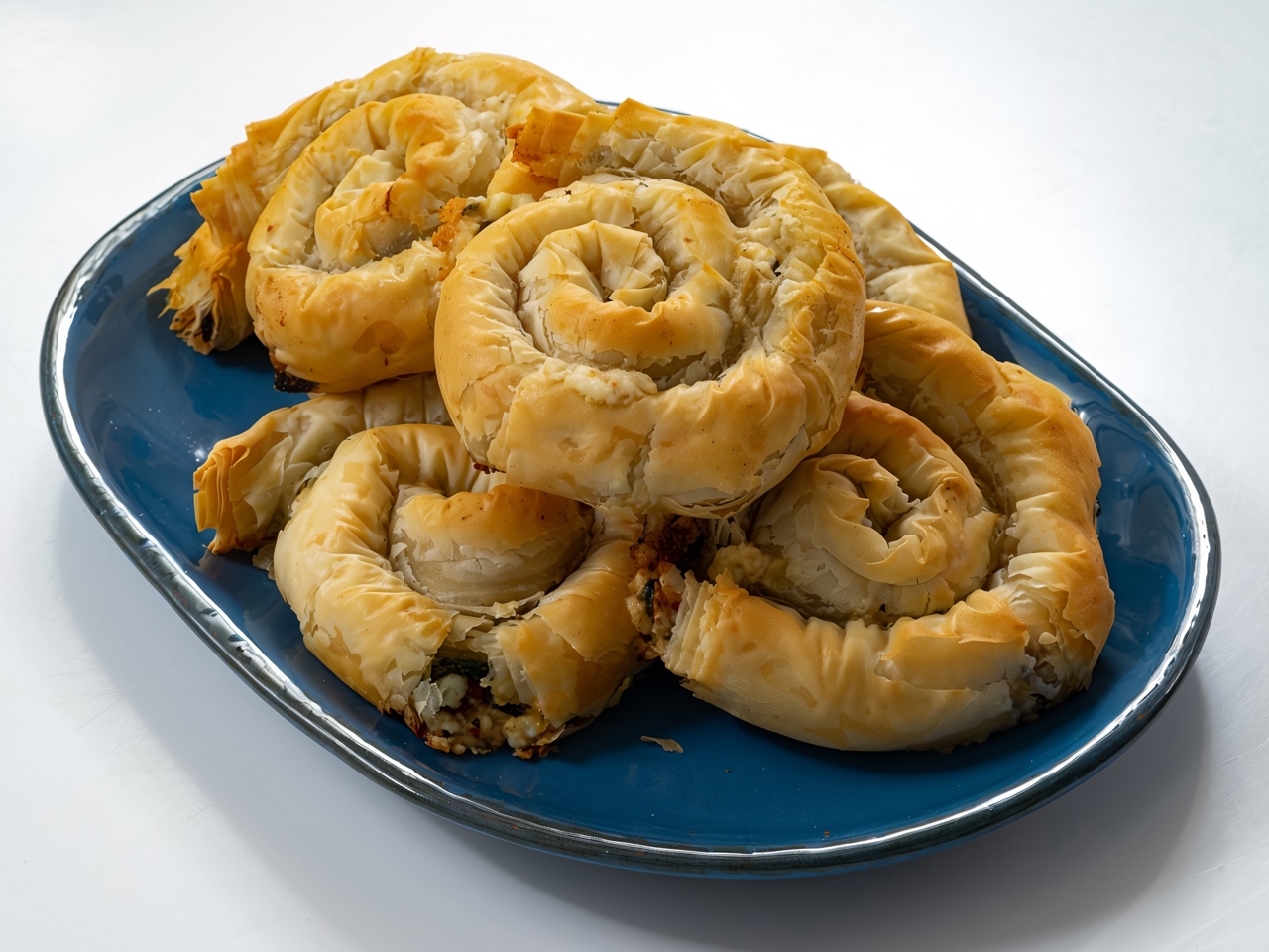 Phyllo Snails with Tomatoes and Olives