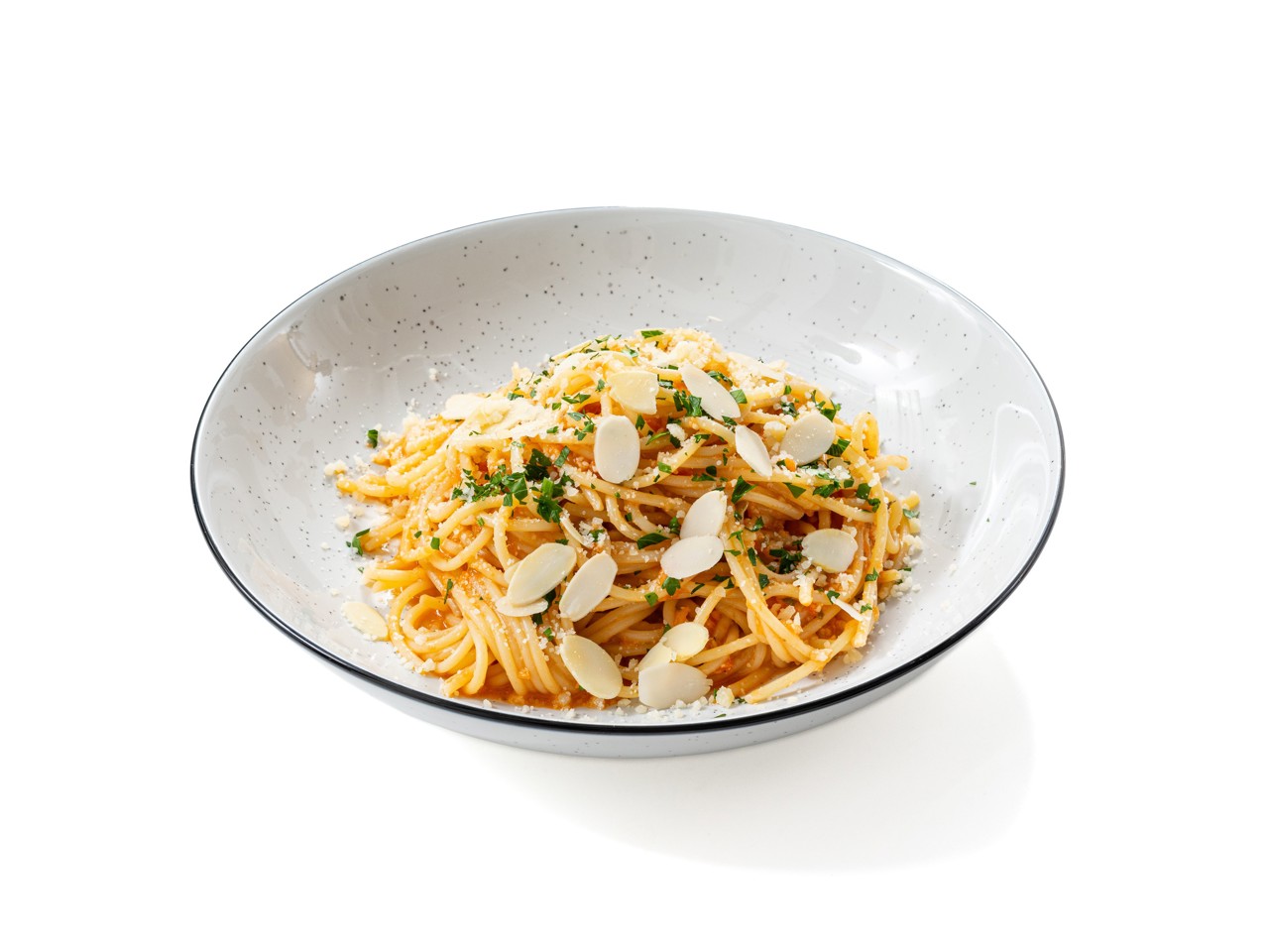 Spaghetti with Sicilian Pesto