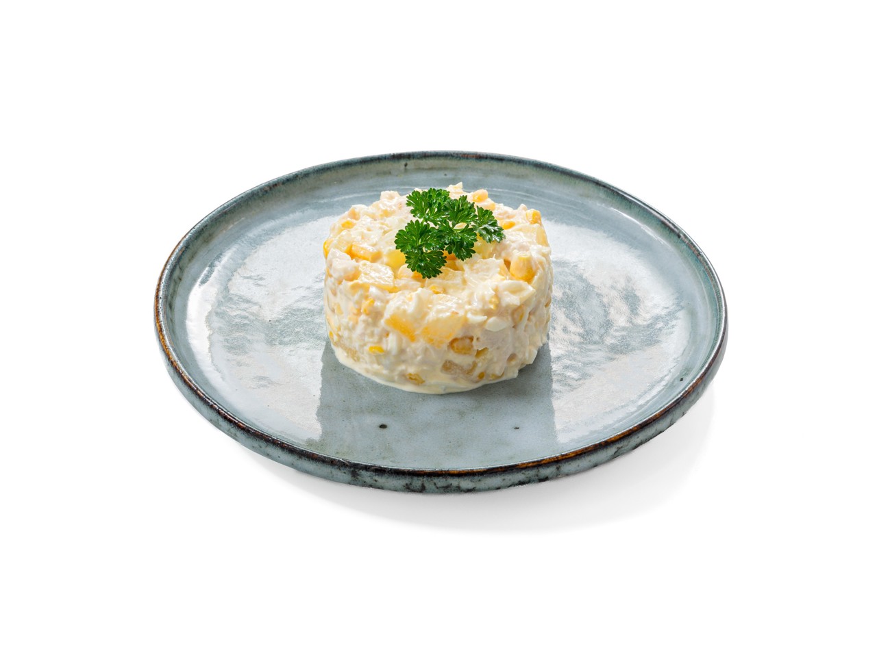 Salad with Pineapples, Chicken, and Eggs