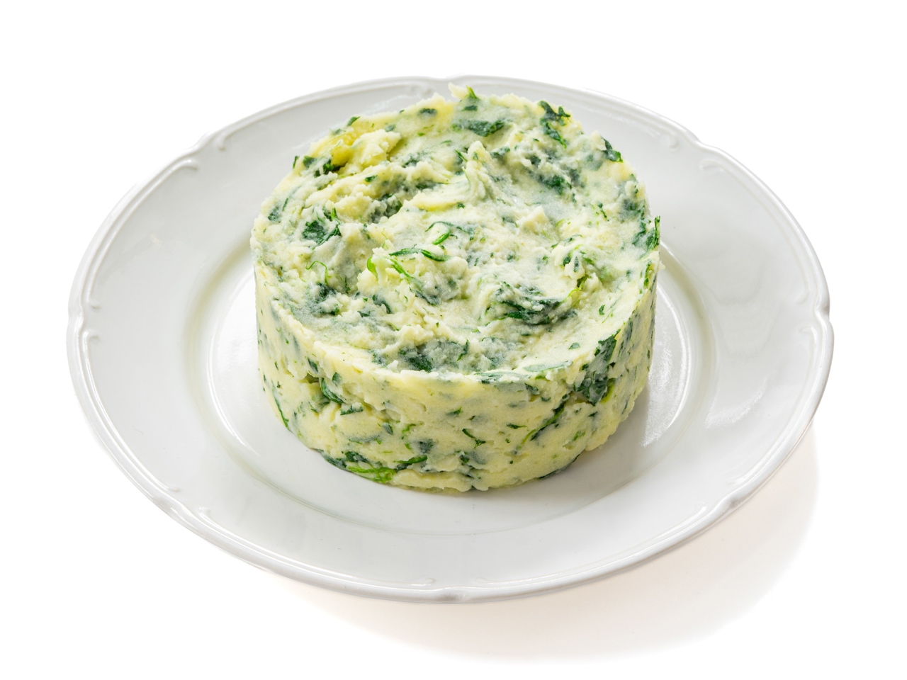 Mashed Potatoes with Wasabi and Spinach