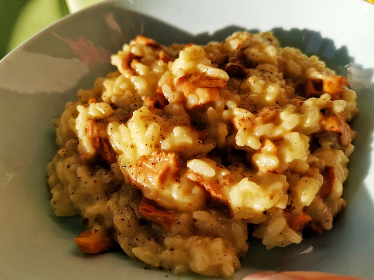 Risotto with Chanterelles and Sour Cream
