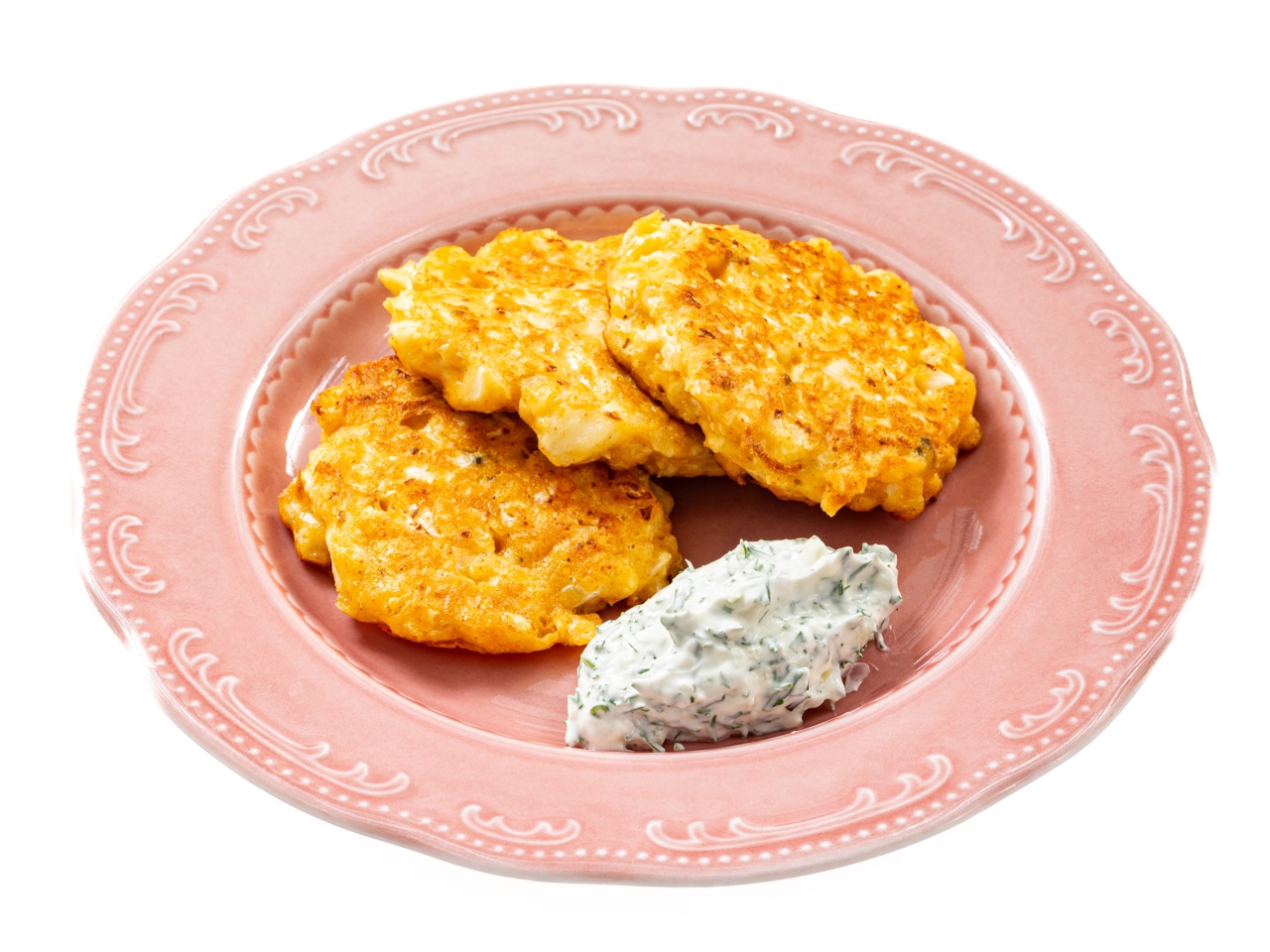 Cauliflower Fritters with Cheese