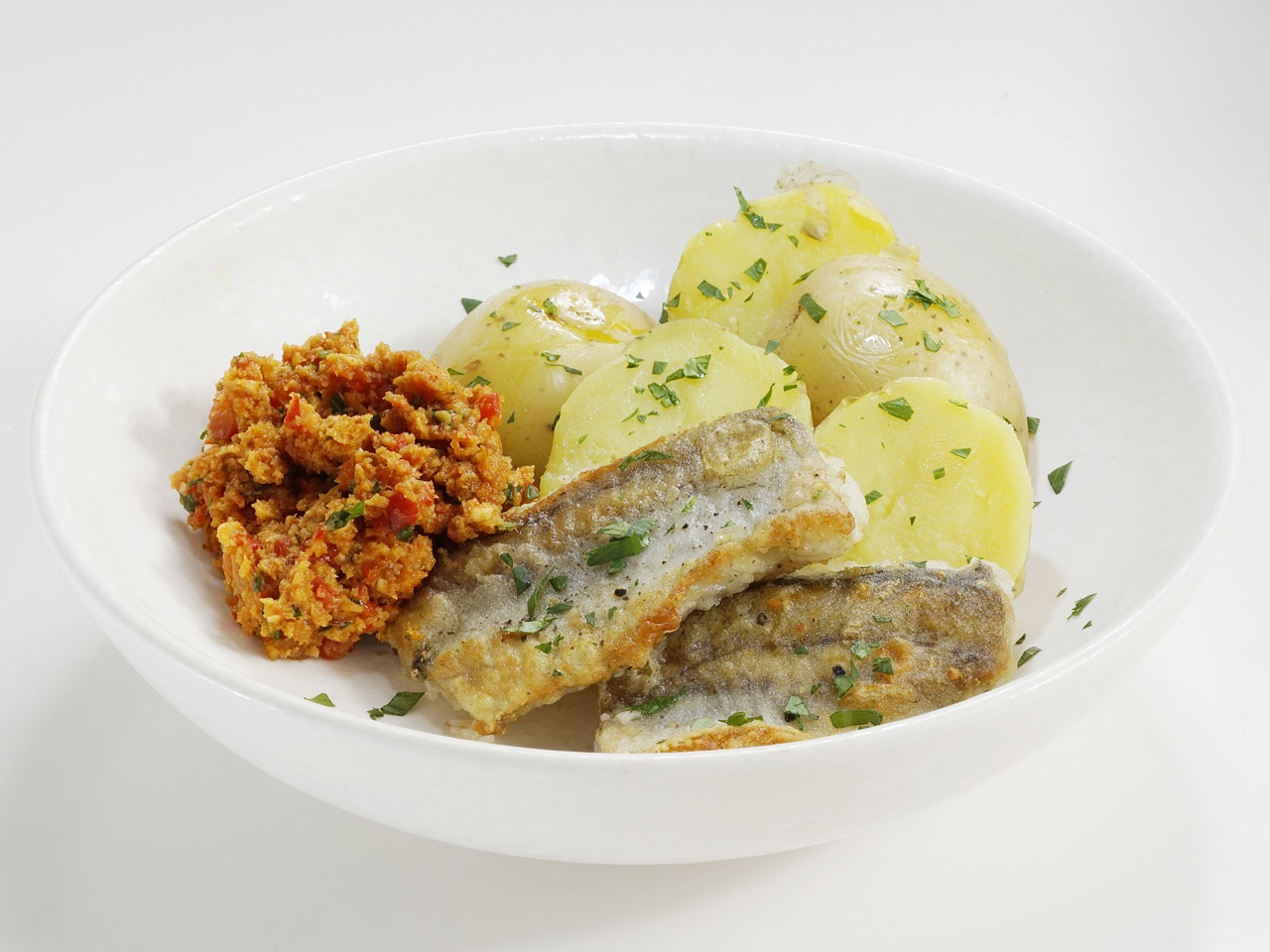 Pollock Fillet with Nut Sauce