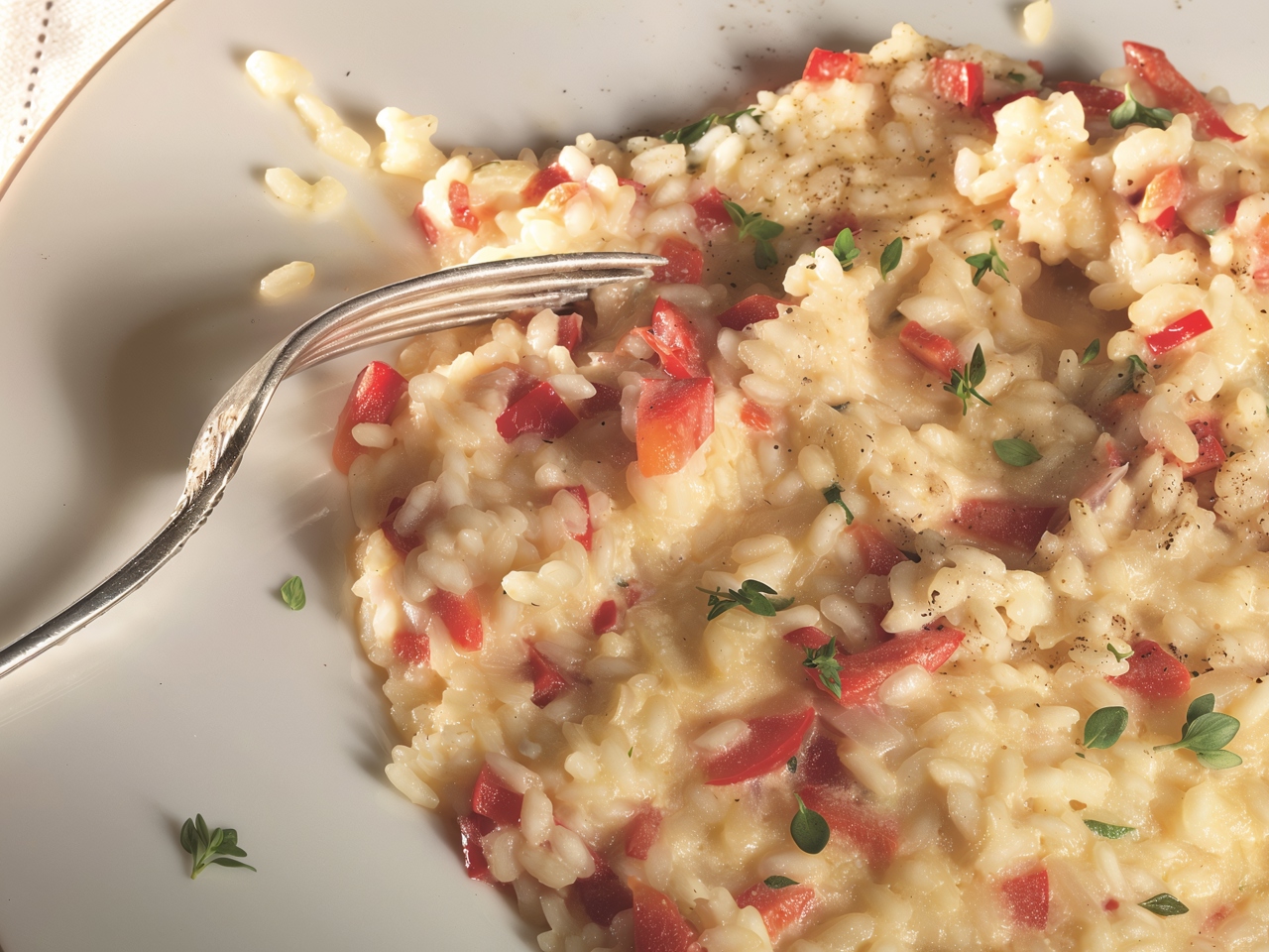 Creamy Risotto with Sweet Peppers