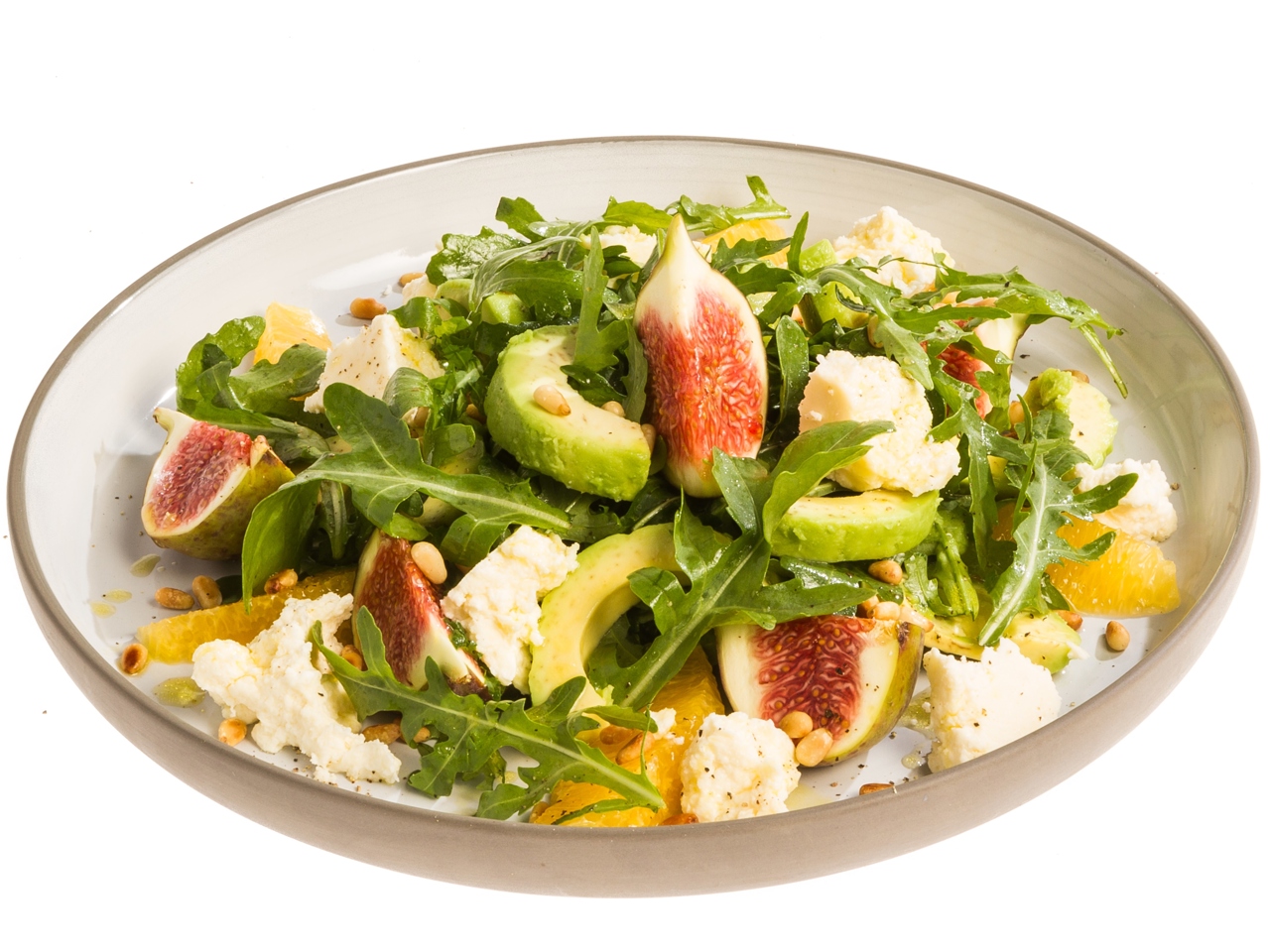 Fig, Avocado, and Farm Cheese Salad