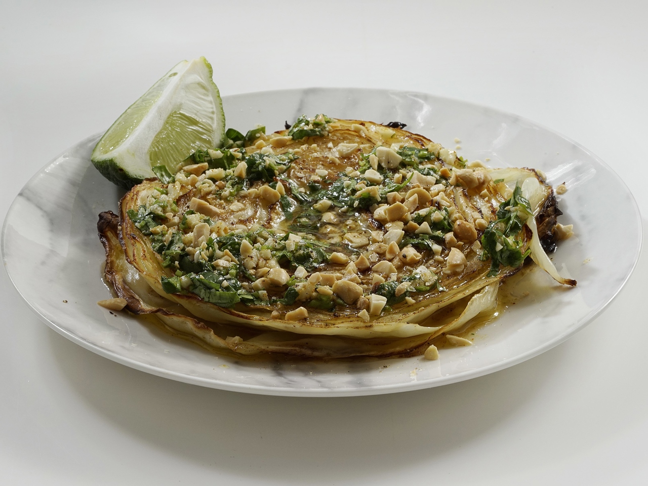 Oven-Baked Cabbage in Asian Sauce