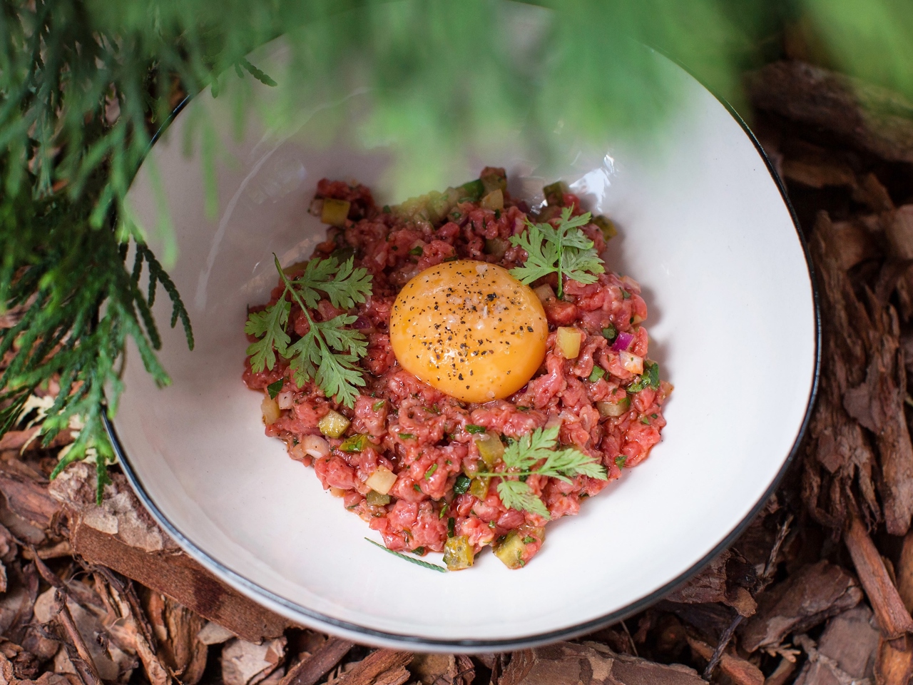 Beef Tartare with Egg Yolk – French recipe