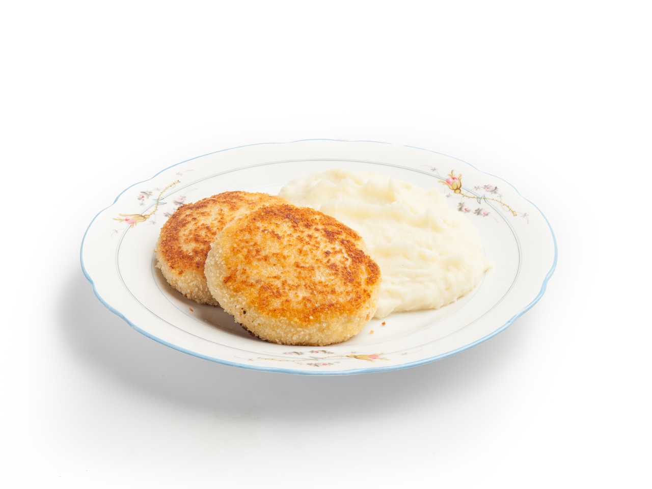 Fish Patties with Mashed Potatoes