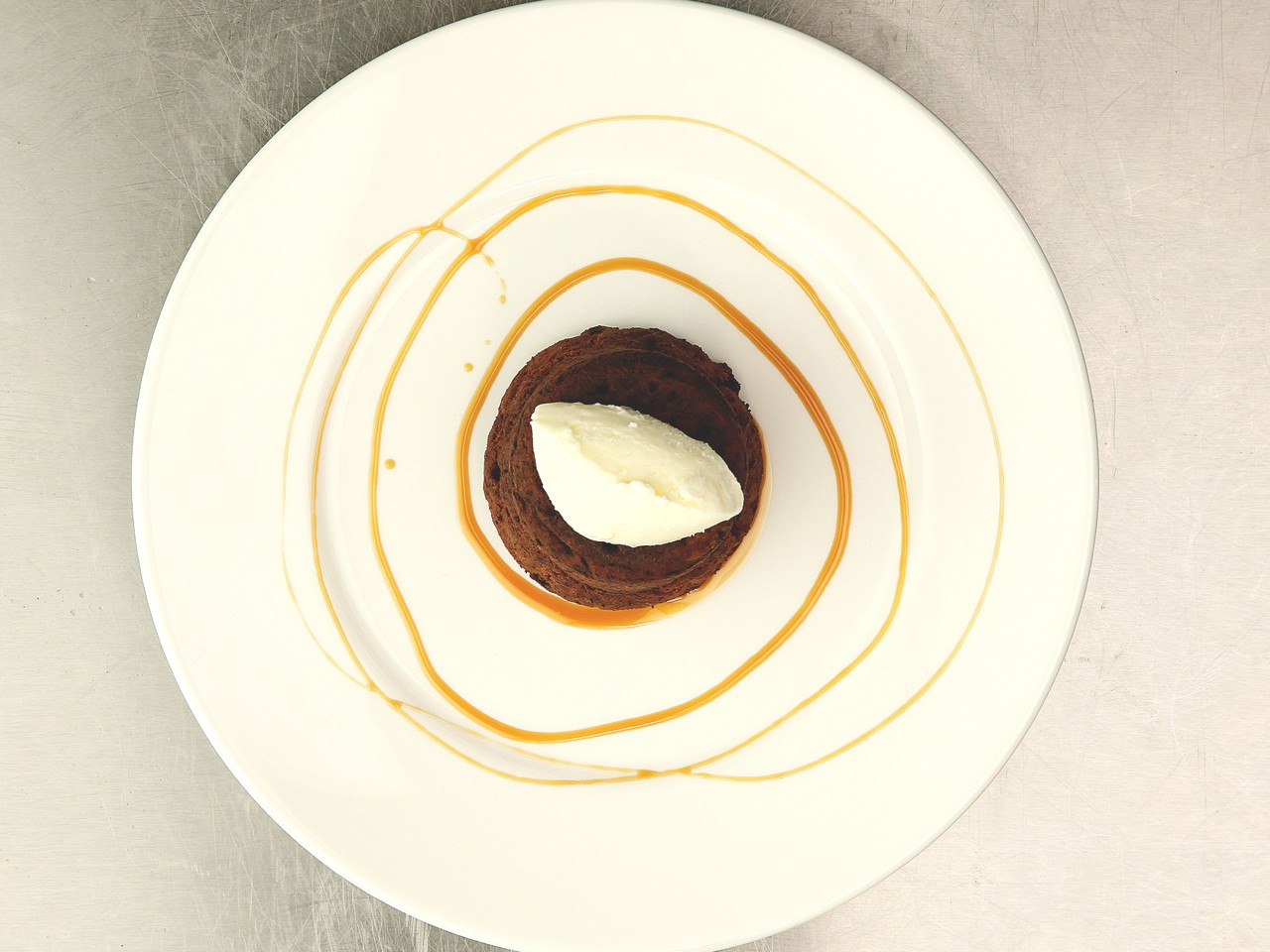 Chocolate Fondant with Creamy Ice Cream