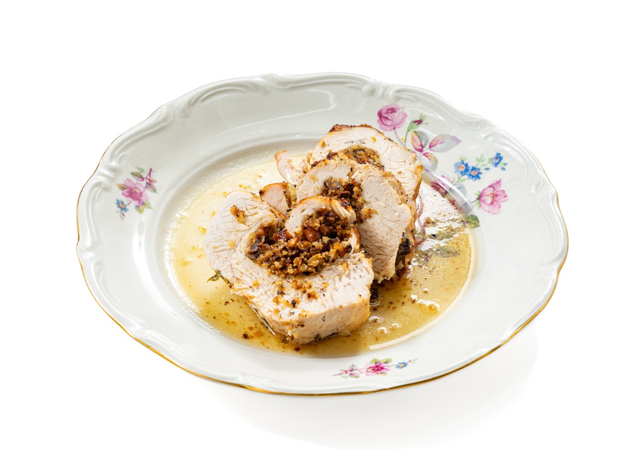 Baked Turkey with Pistachios and Lemon