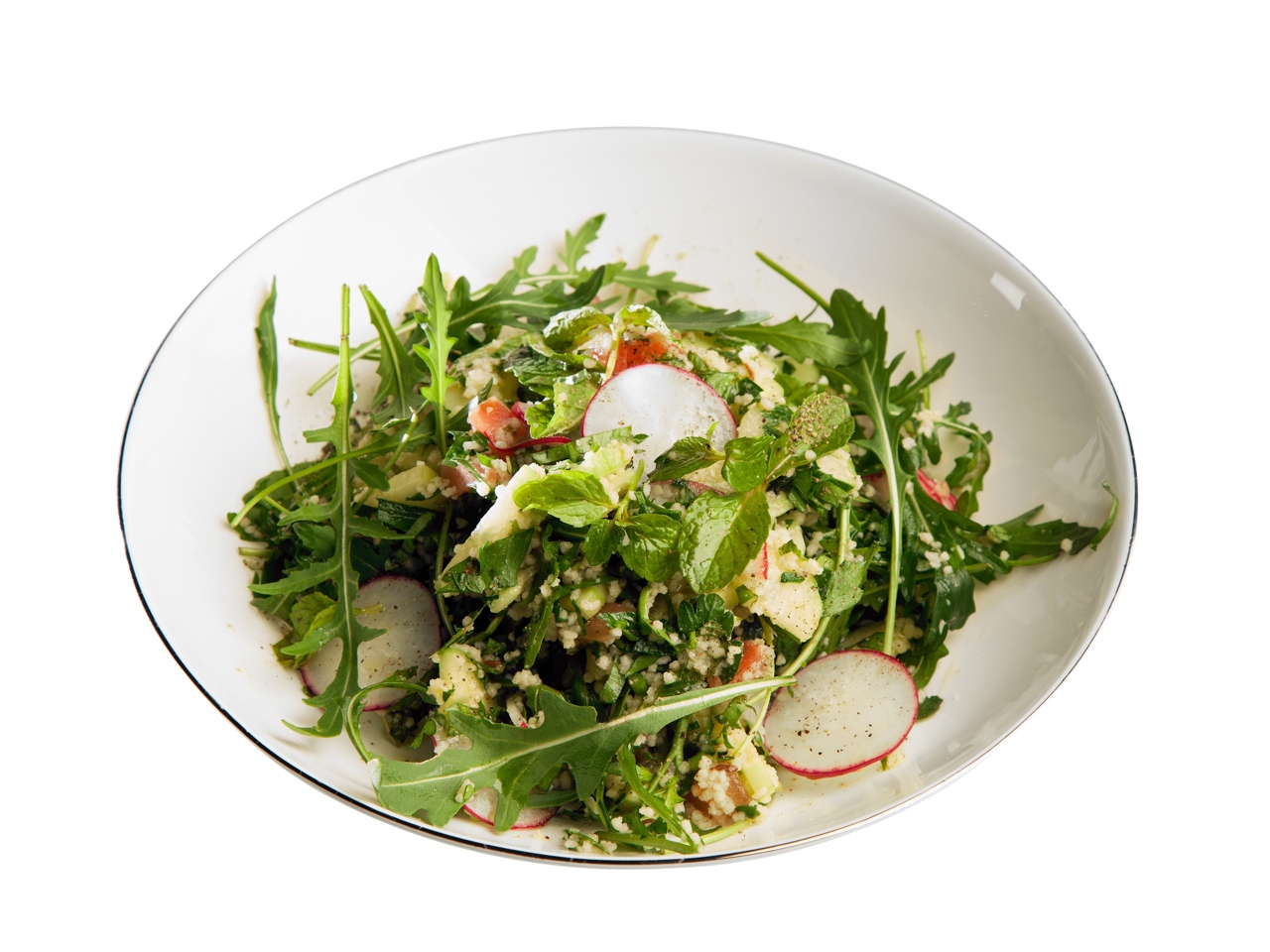 Maghreb Salad with Couscous and Arugula