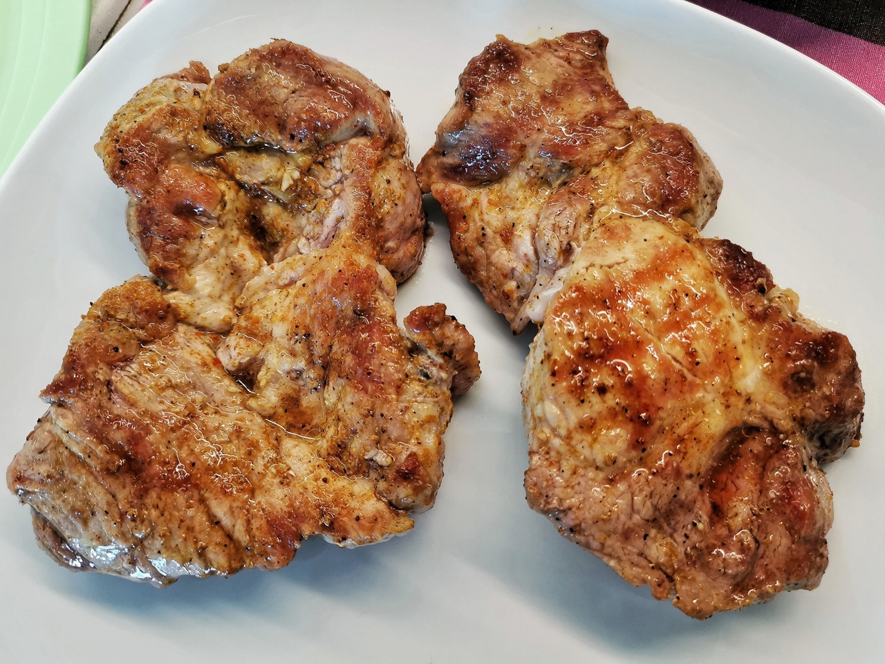 Pork Neck Steak with Saffron