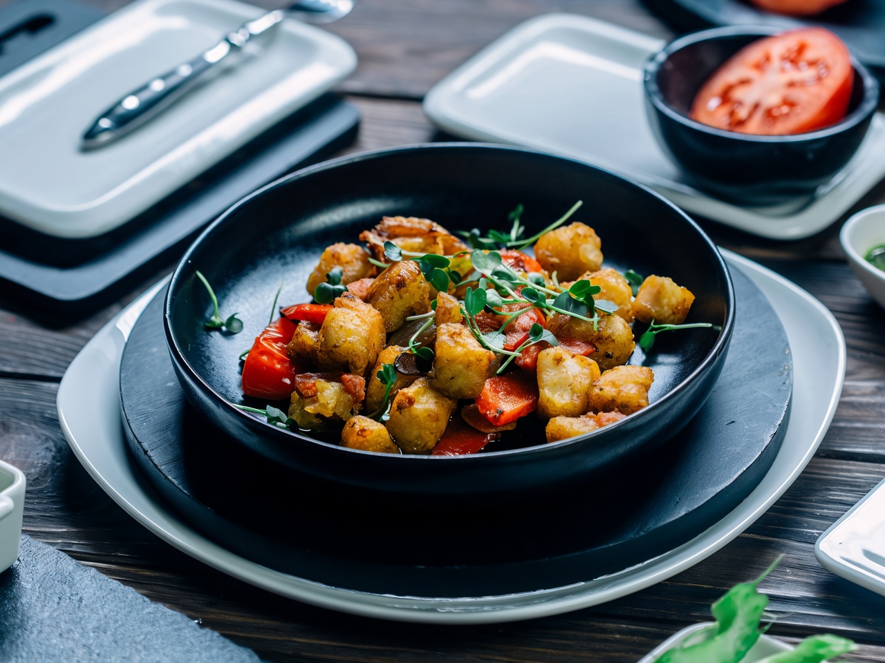 Stew of Black Grenadier and Vegetables