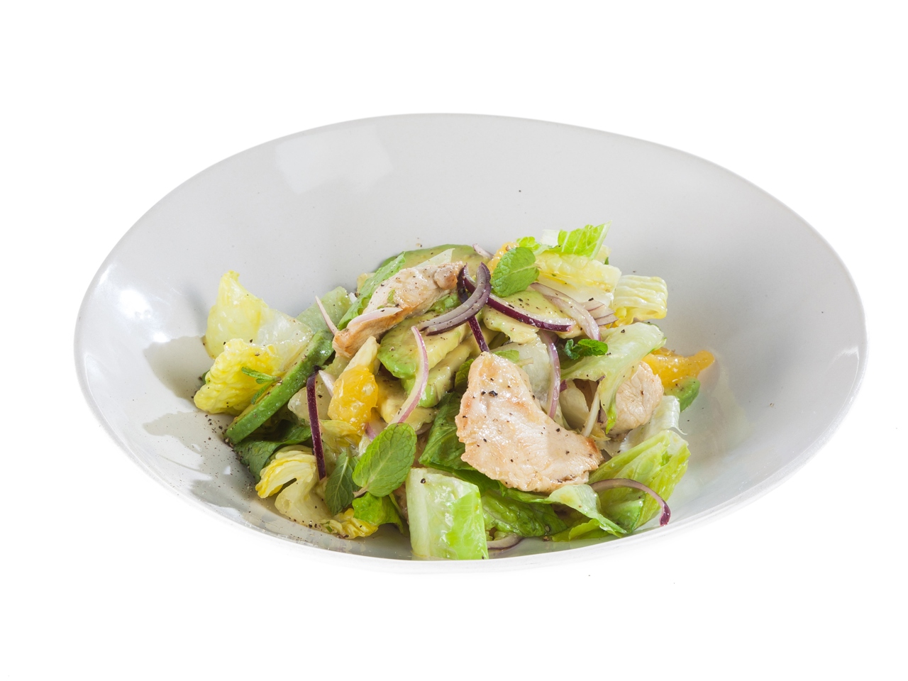 Cuban Salad with Chicken and Avocado
