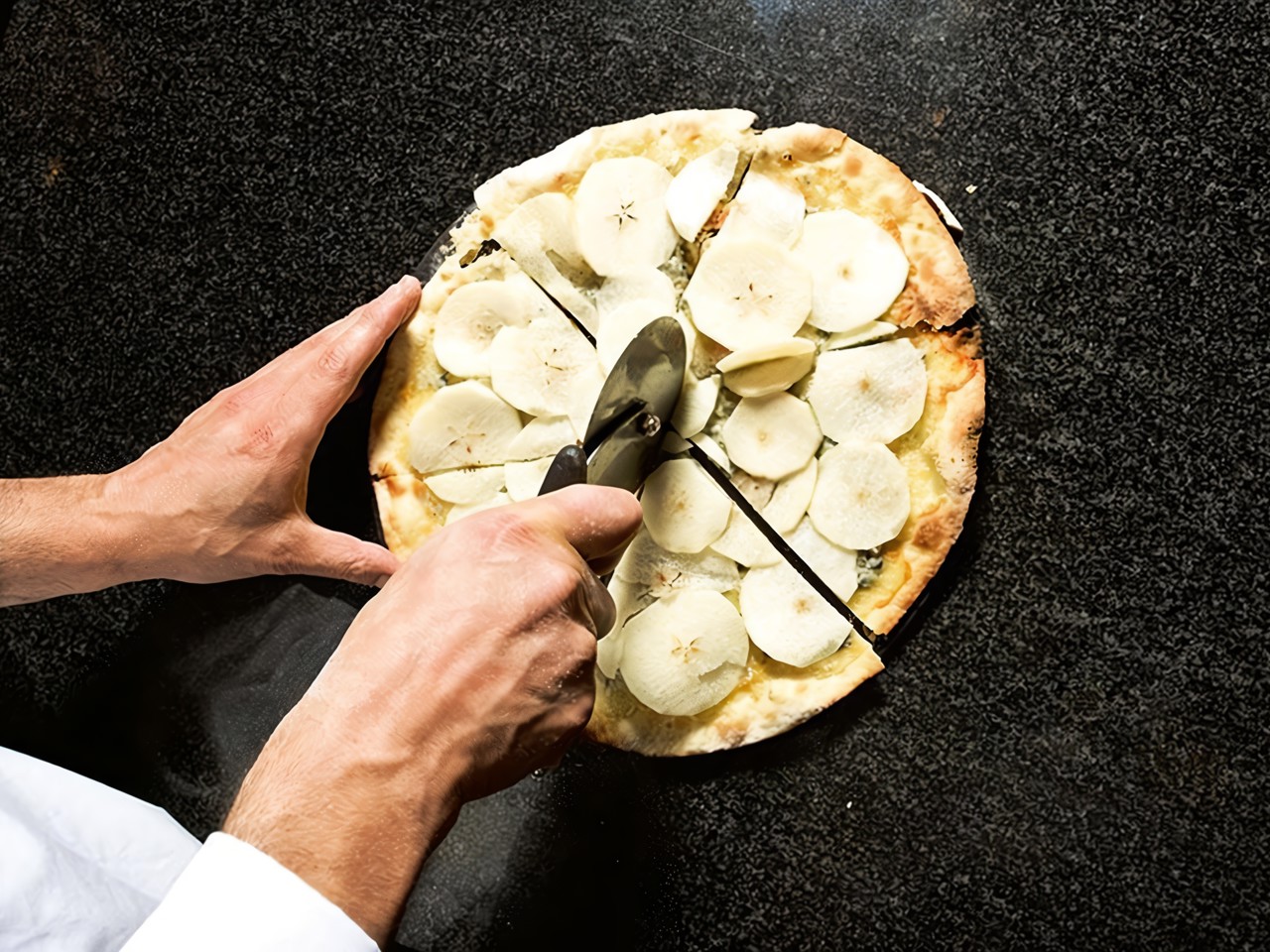 Blue Cheese and Pear Pizza