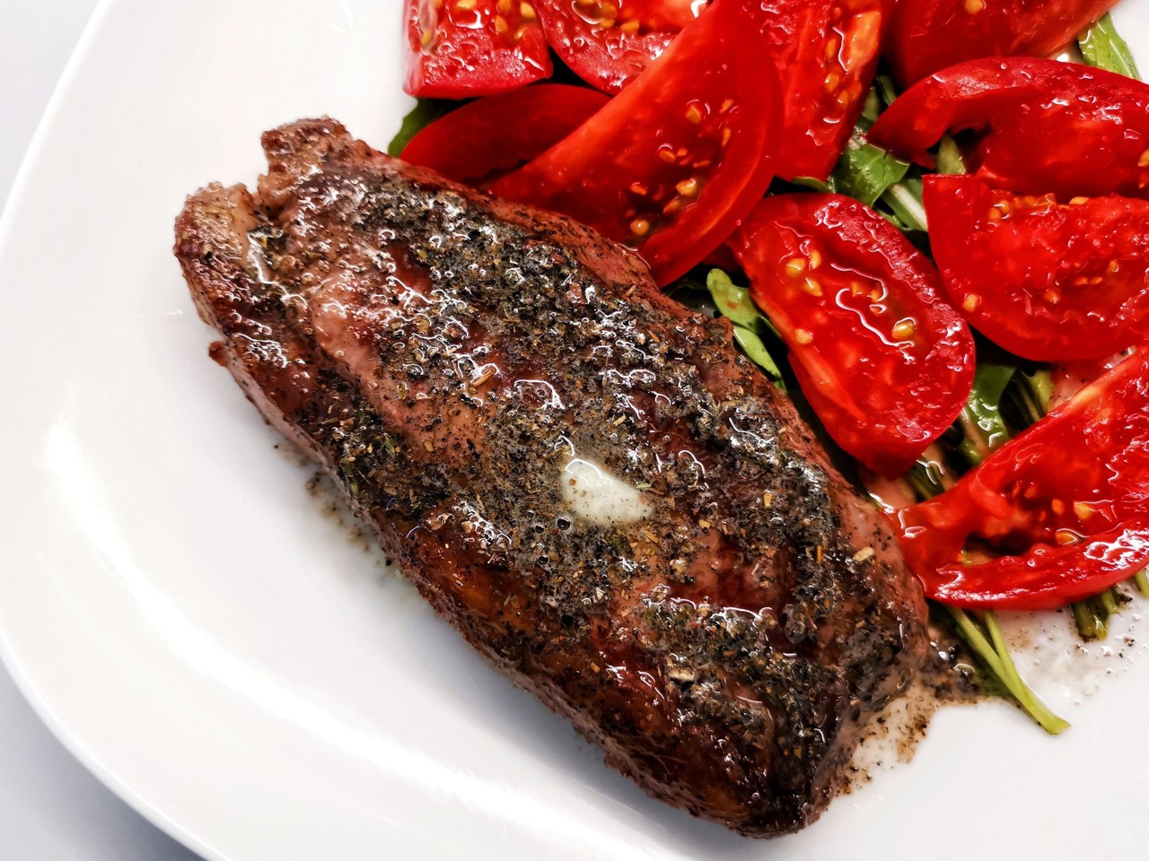 Striploin Steak on a Grill Pan