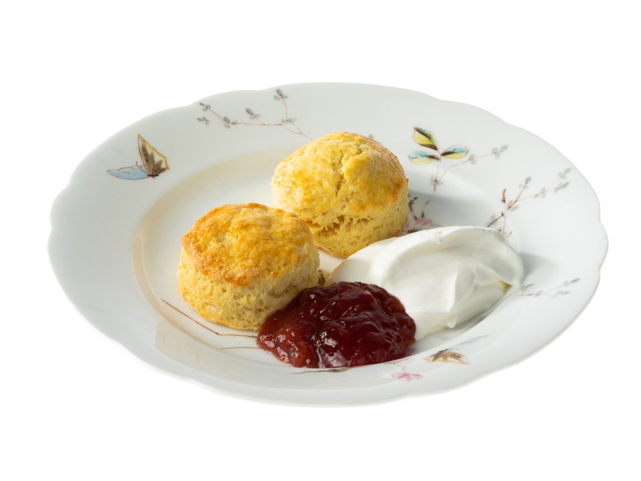 Scones with Strawberry Jam and Whipped Cream