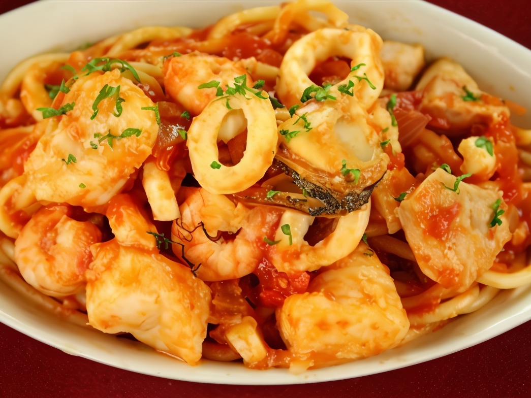 Squid with Red Wine