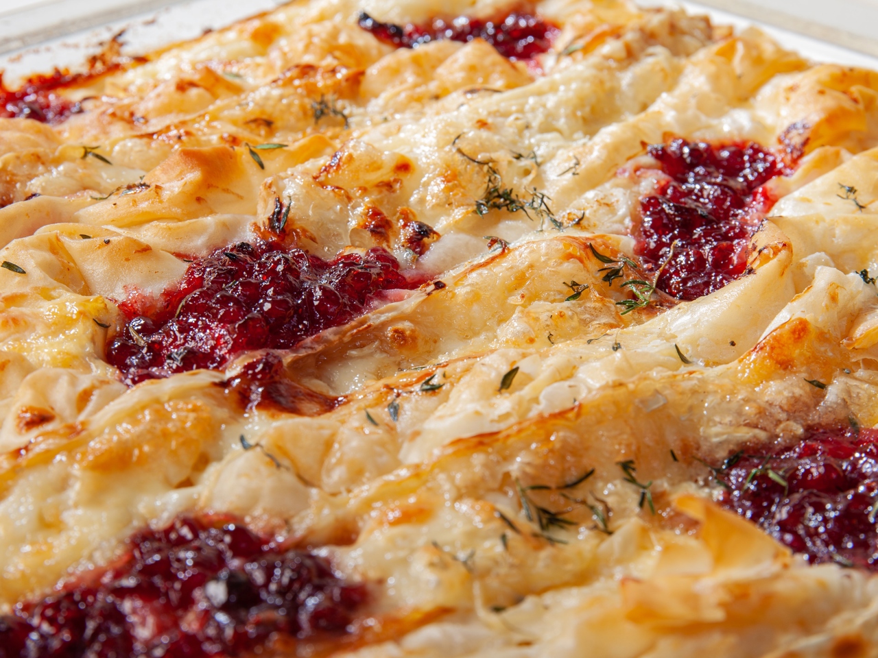 Phyllo Pie with Brie Cheese