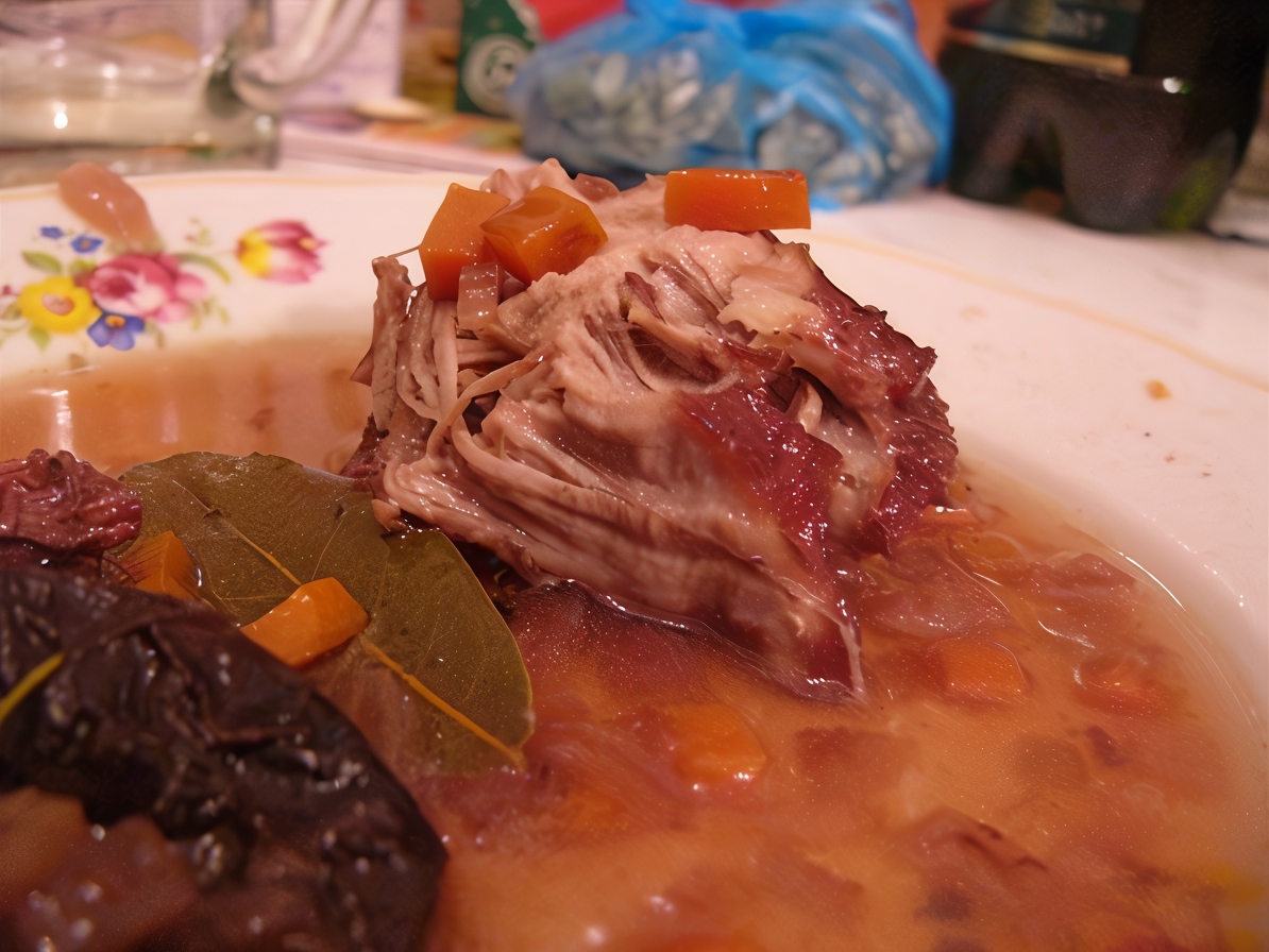 Pork Braised in Red Sparkling Wine