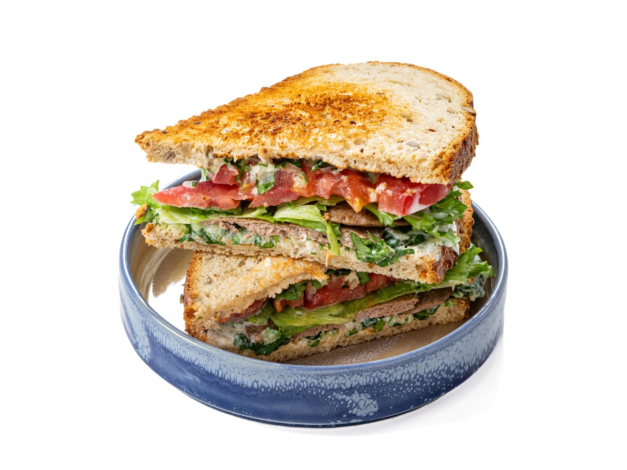 Liver and Tzatziki Sandwich