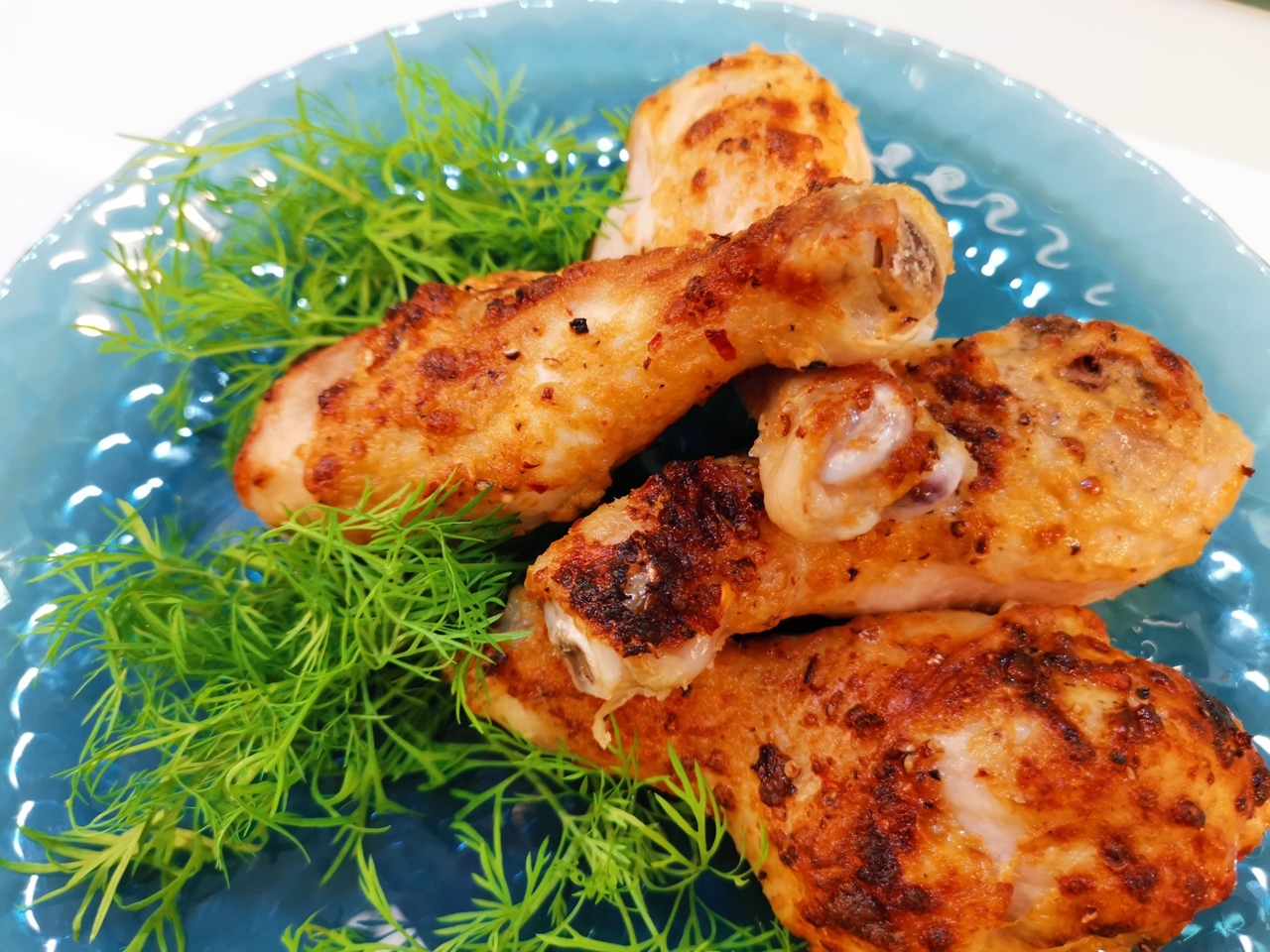 Baked Truffle Chicken Legs