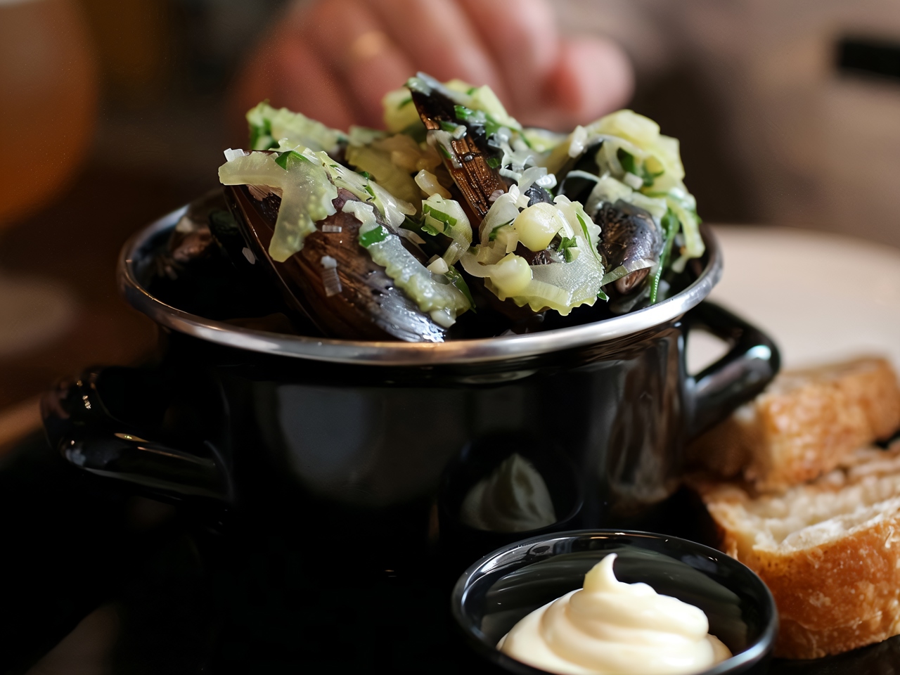 Belgian Mussels in White Wine