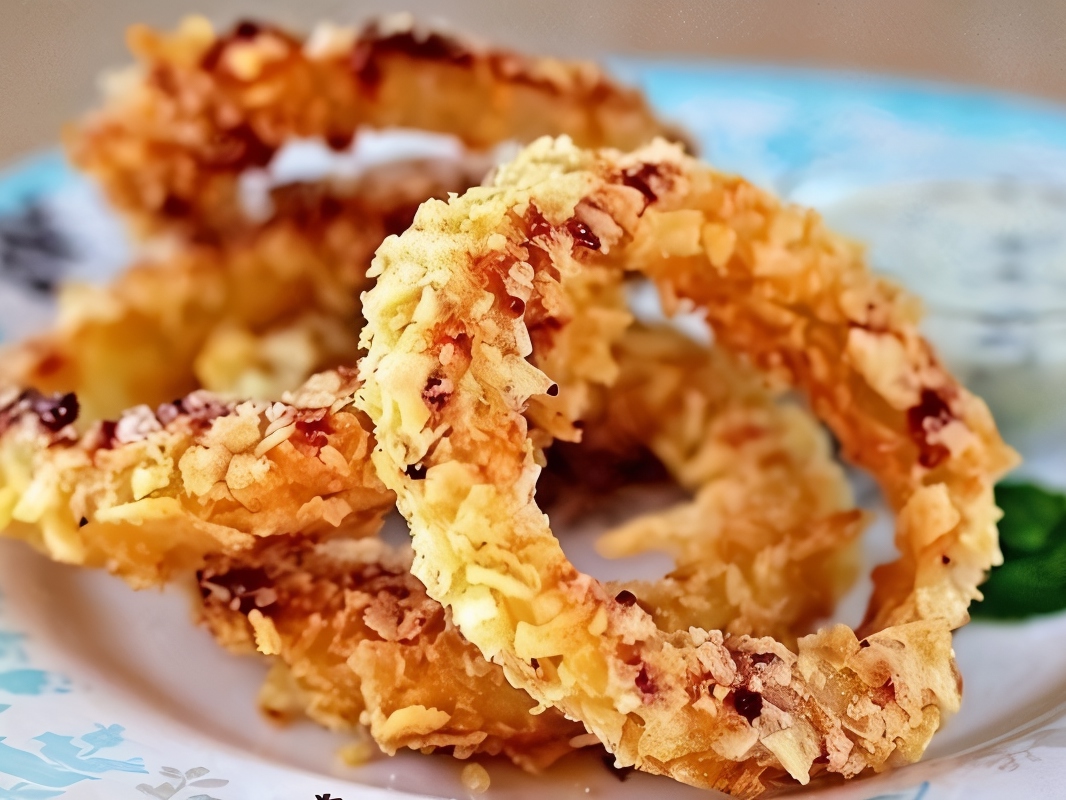 Baked Onion Rings – American recipe