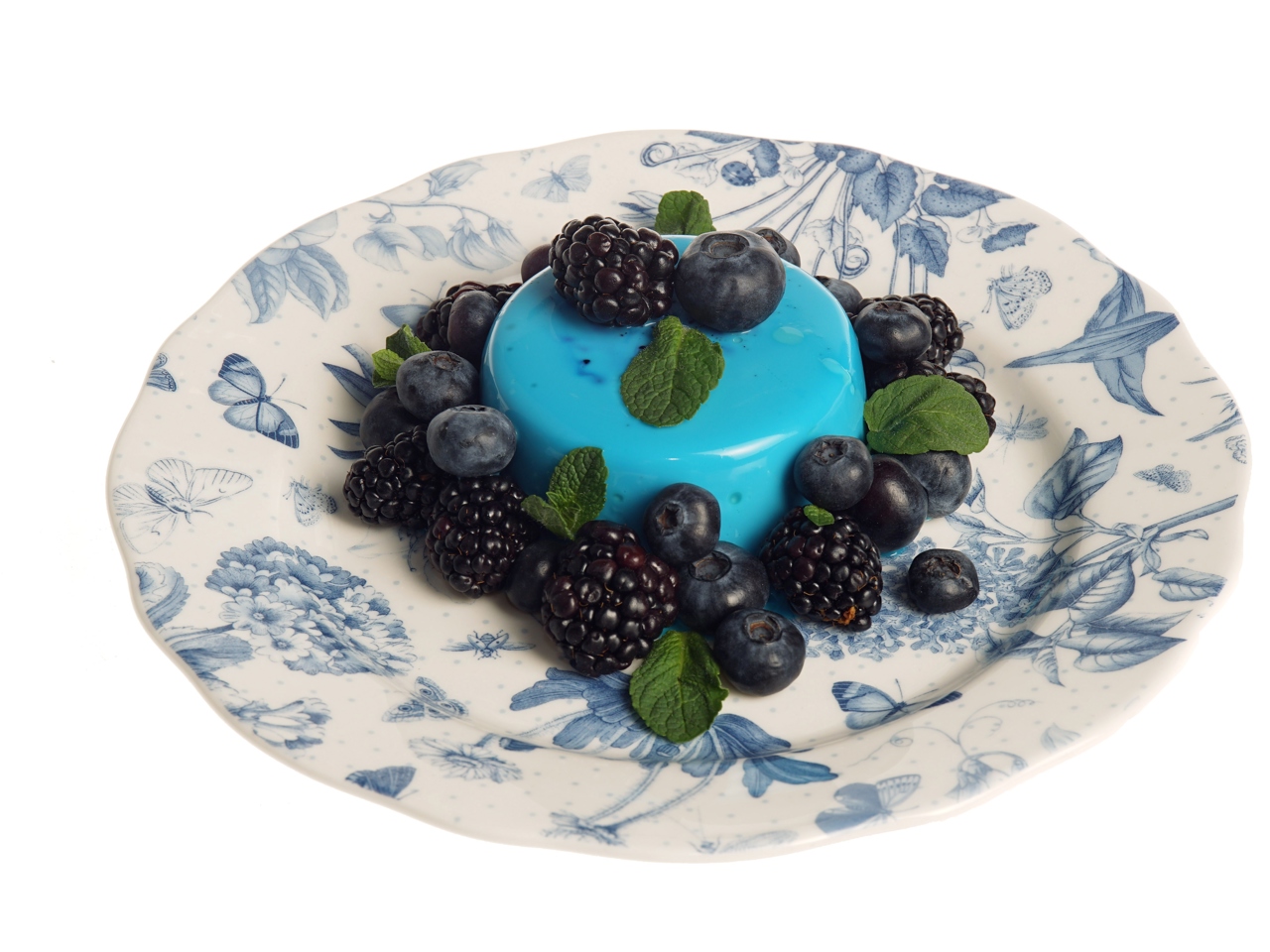 Blue Panna Cotta