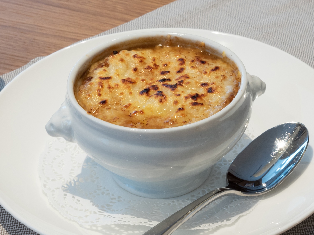 Onion Soup with Croutons