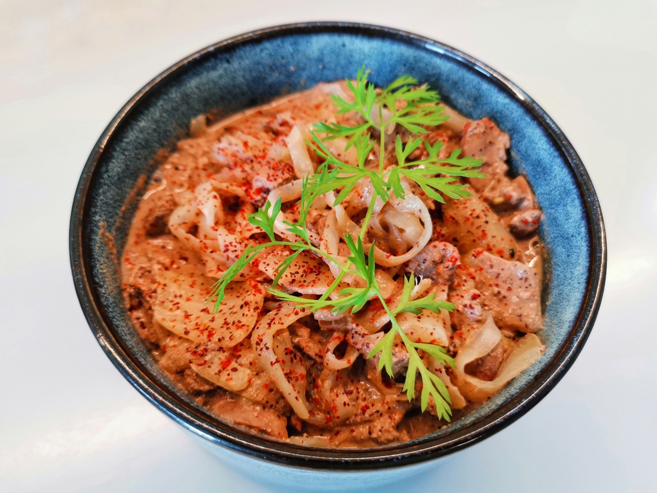 Shirataki Fettuccine with Chicken Liver