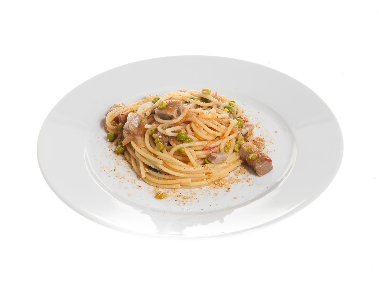 Spaghetti with Green Peas and Tuna
