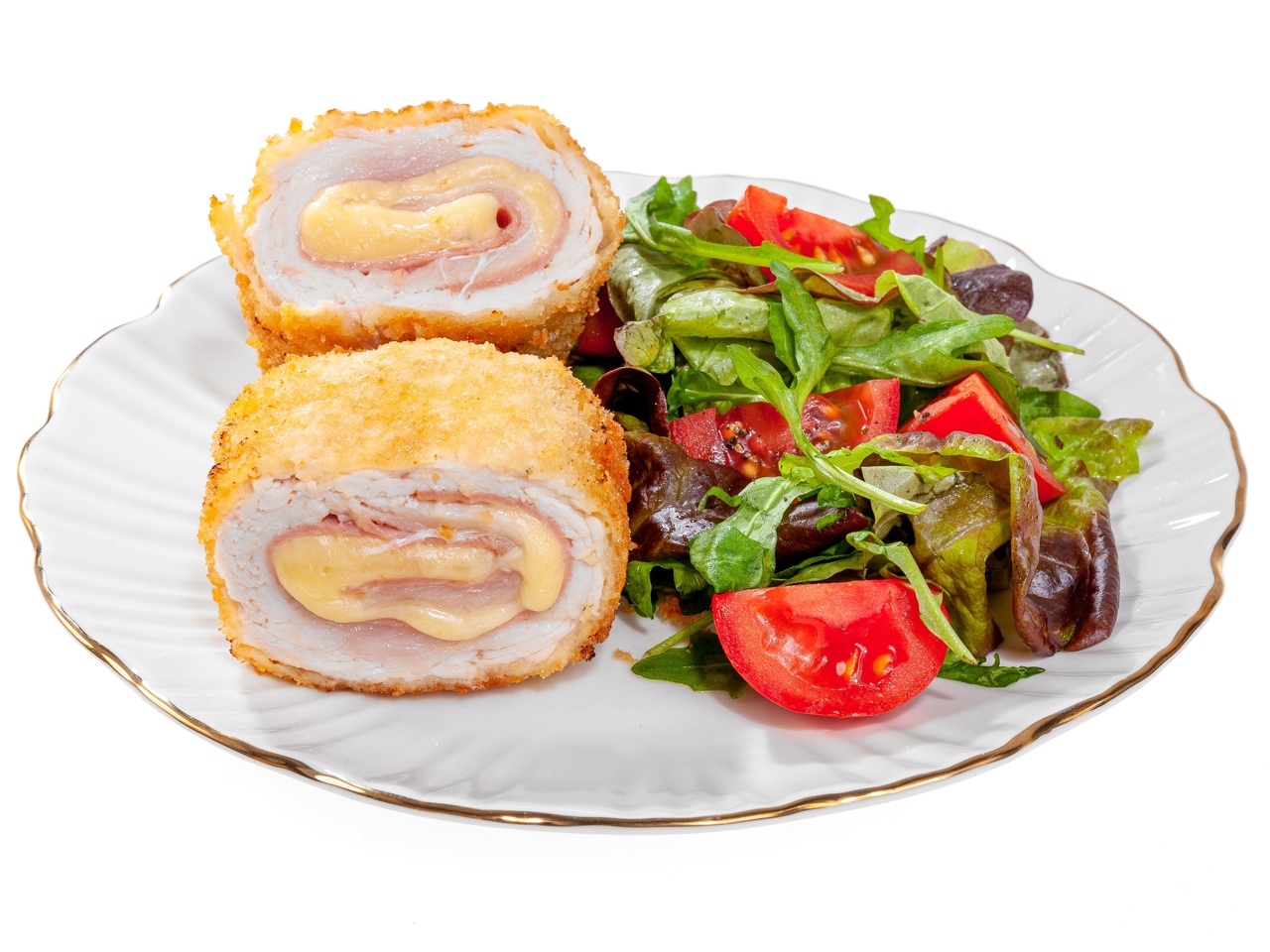 Turkey Steak Cordon Bleu with Ham